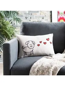 Safavieh 12" x 18" Puppy Love Pillow