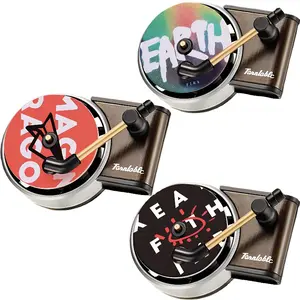 Aromatherapy Vinyl Record Player Car Freshener Auto Fragrance Vinyl Retro Record Player Record Player Decor Car Fragrance Diffuser Vent Clip Mini Car Ornaments Air Outlet