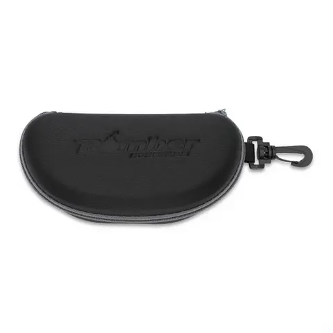 Semi-Rigid Bomber Zip Eyeglasses Holder Case, Elegant Plain Zippered Glasses/Sunglasses Case with Belt Hook for Commute, Daily Use