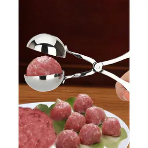 Stainless Steel Meatball Maker Machine, Easy Squeeze Design, Non-Stick, Easy to Clean, Kitchen and Outdoor Camping Essential Tool, Durable Cooking Tools