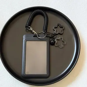 Colorful Star-Shaped Expandable Plastic ID Card Holder, Cute Keychain Accessory, Durable Office Tool for ID & Credit Cards, Tactical ID Holder