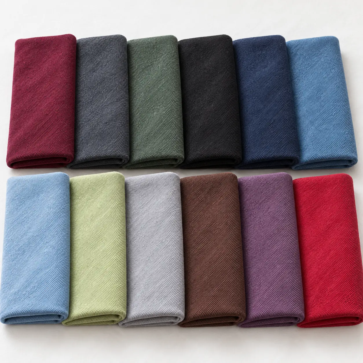 Enzyme-Washed Tencel Lyocell Gabardine Twill Fabric by the Yard