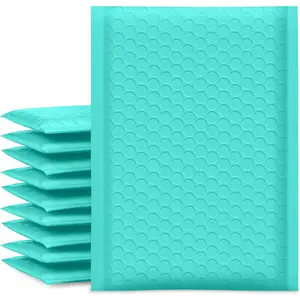 Bubble Mailers 6x10 Inch Teal 25 Pack Usable Size 6x9" Padded Envelopes Opaque Self Seal Adhesive Waterproof Shipping Bags for Small Business Mailing Jewelry Makeup Supplies Boutique Packaging #0
