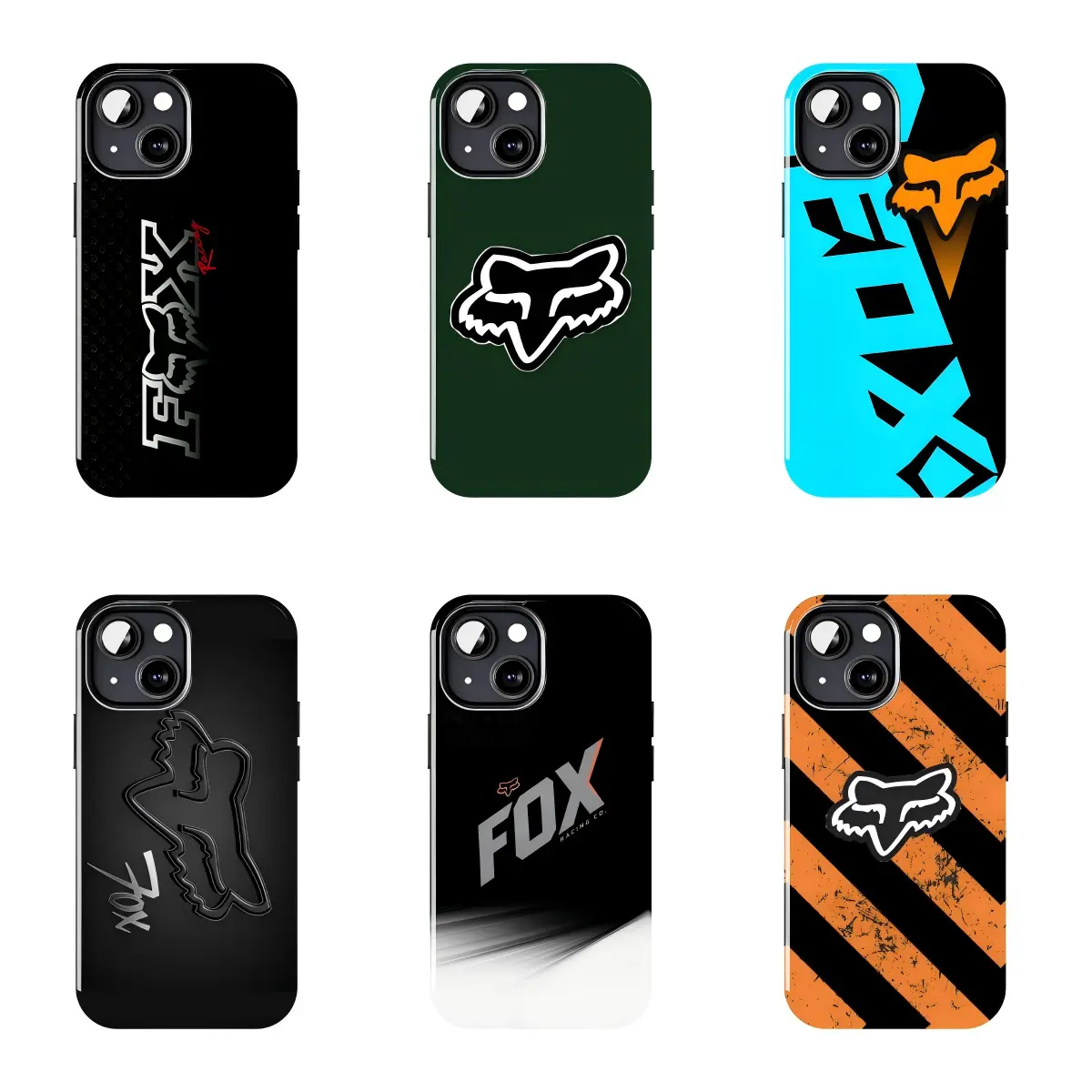 Fox Racing Logo Motocross Phone Case,Suitable for iPhone 17-11 Pro Max/Plus and  Samsung Galaxy S23-25