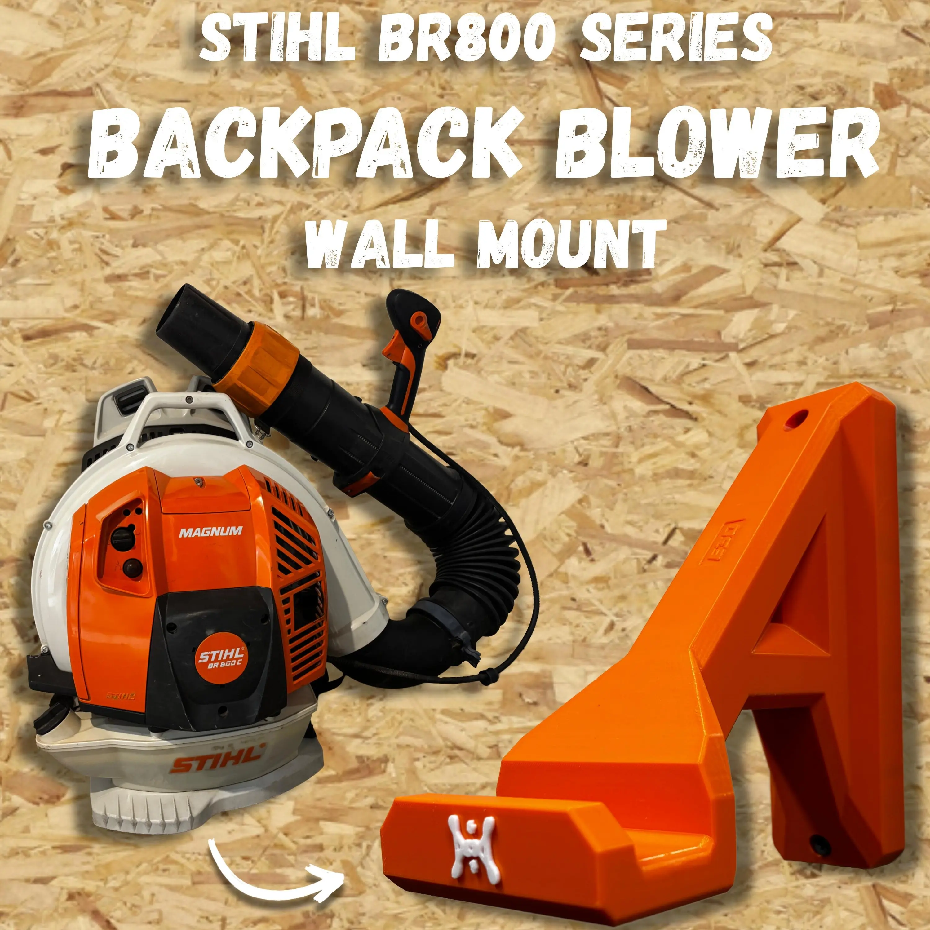 Wall Mount Hanger for STIHL BR800 Series Backpack Blower Wall Mount Hanger for STIHL BR800 Series Backpack Blower