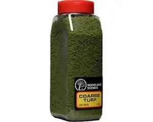 Woodland Scenics Coarse Turf Shaker, Light Green/50 cu. in. WOOT1363