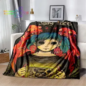 Sally Face Blanket Game Blankets Sofa Cover Flannel Decoration Gifts for Kids and Adults Throw Blanket for Home Outdoor Quilt soft flannel sofa