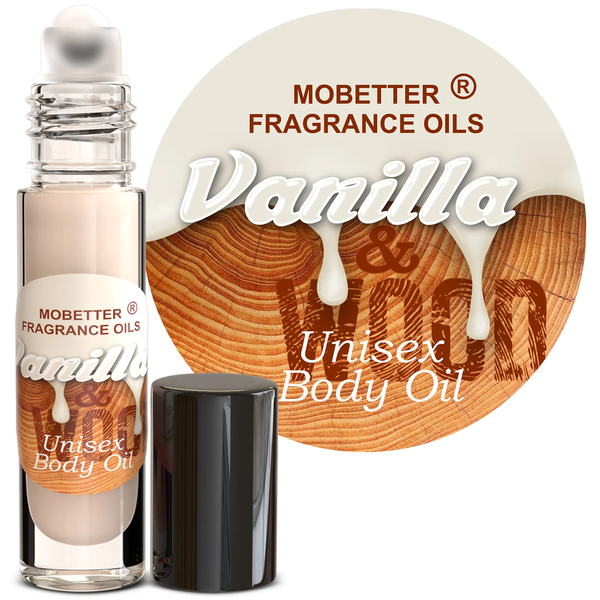 MOBETTER FRAGRANCE OILS Vanilla & Wood Unisex Perfume Body Oil