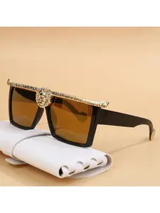 2026 New Fashion Designer Square Lion Head Sunglasses Women Ladies Sunglass Luxury Modern Stylish Sun Glasses New Trend
