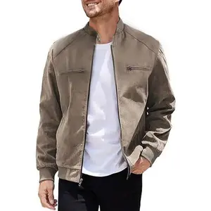 Fall Outfits men's spring, 100% polyester lightweight early summer thin casual jacket retro lightweight classic men's clothing Jeans T-Shirt Coats Soft Blazers