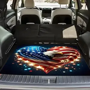 American Style 2D Car Trunk Mat Waterproof Cargo Liner for Truck SUV Anti Slip The Perfect Gift To Maintain Your Vehicle's Cleanliness Suitable for All Vehicles