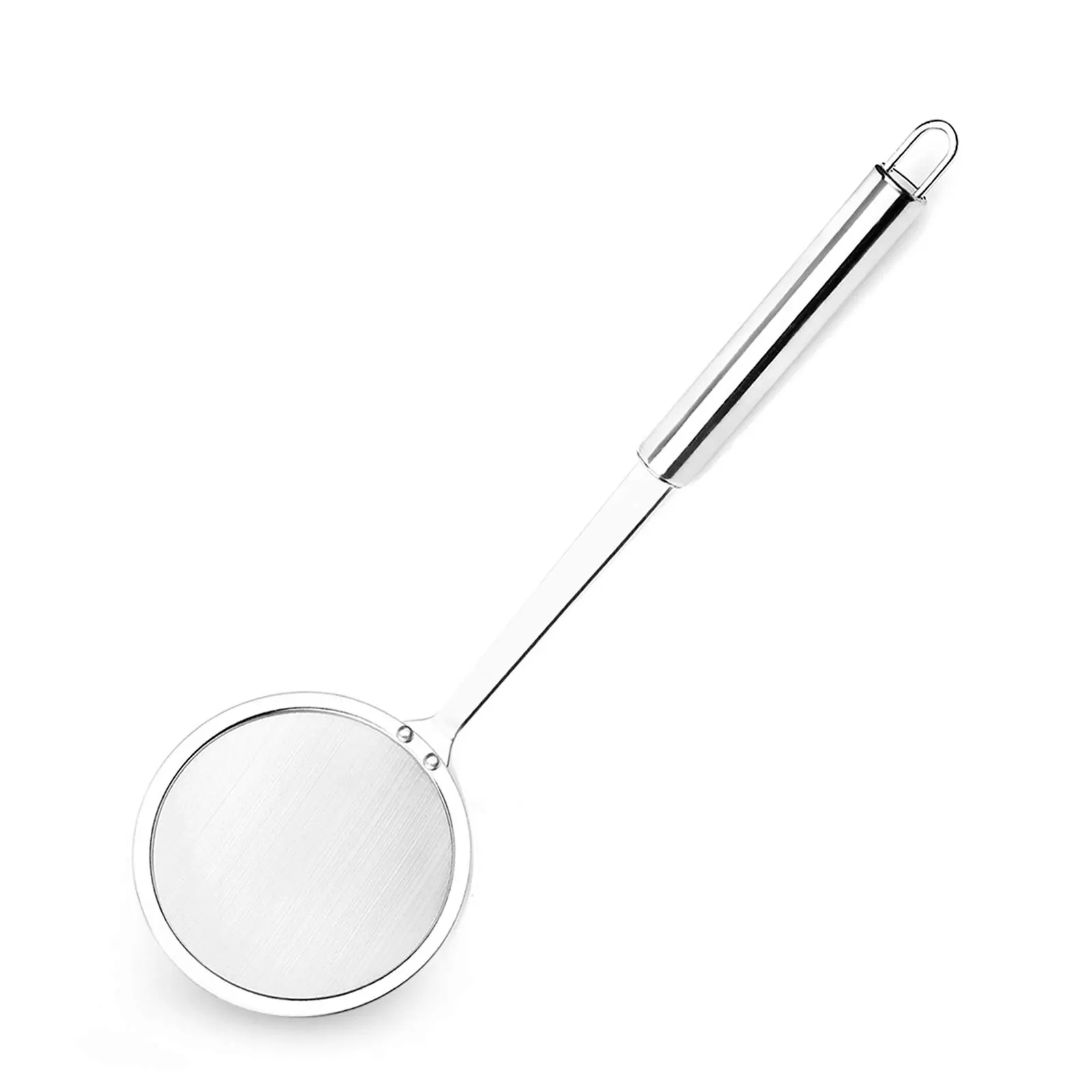 Stainless Steel Fat Skimmer, Fine Mesh Skimmer Spoon, Grease Separator Spoon, Japanese Hot Pot Skimmer, Long Handle Food Strainer, Foam Skimming Spoon, Gravy Separator Tool, Stainless Steel Cooking Spoon, Oil Removal Kitchen Tool, Soup Skimmer Spoon.