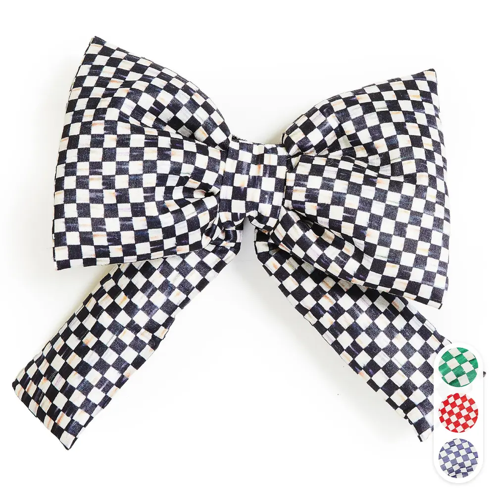 MACKENZIE-CHILDS Christmas Bow - Home Decoration Accessory for Tree, Garland, or Gift Embellishment