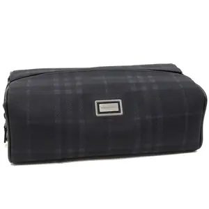 Pre-owned BURBERRY Nylon Tote Bags PVC Canvas Calf Clutch Bag