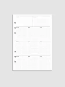 Cloth & Paper Decision Making Planner Inserts 30 Pages for Business Planning & Personal Projects with Option Pros Cons Grids