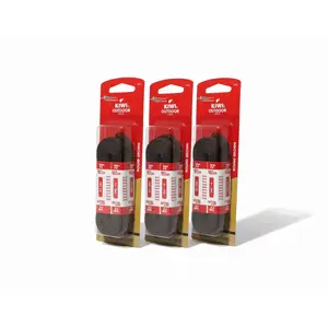 Kiwi Outdoor Shoe Laces Round Brown 72 inches long Durable & Stylish (3pk)