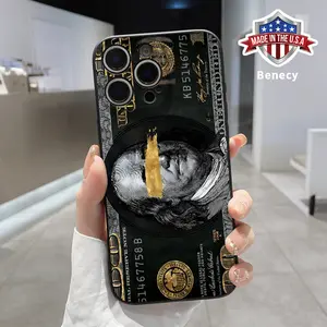 Phone Case for iPhone 16 15 14 Pro Max 13 12 11 XR XS Plus E Money Character Pattern Liquid Silicone Full Lens Protector Pocket-Friendly Softcase Gift