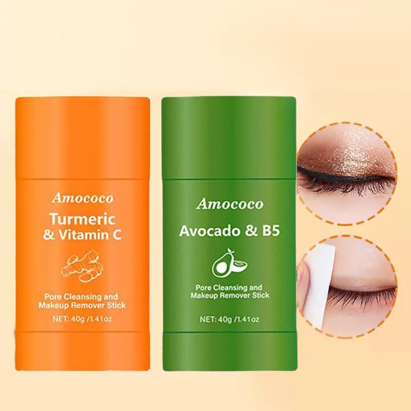 Make-up remover stick,Moisturizing, Gentle Cleansing, Oil-Free, Waterproof, Travel-Friendly, 30ml