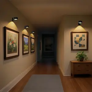 Rechargeable Motion Sensor Wall Light with Remote Control, Indoor Nightlight for Photos & Art Display, Gallery Decorative Lamp, Multifunctional Ambient Lights