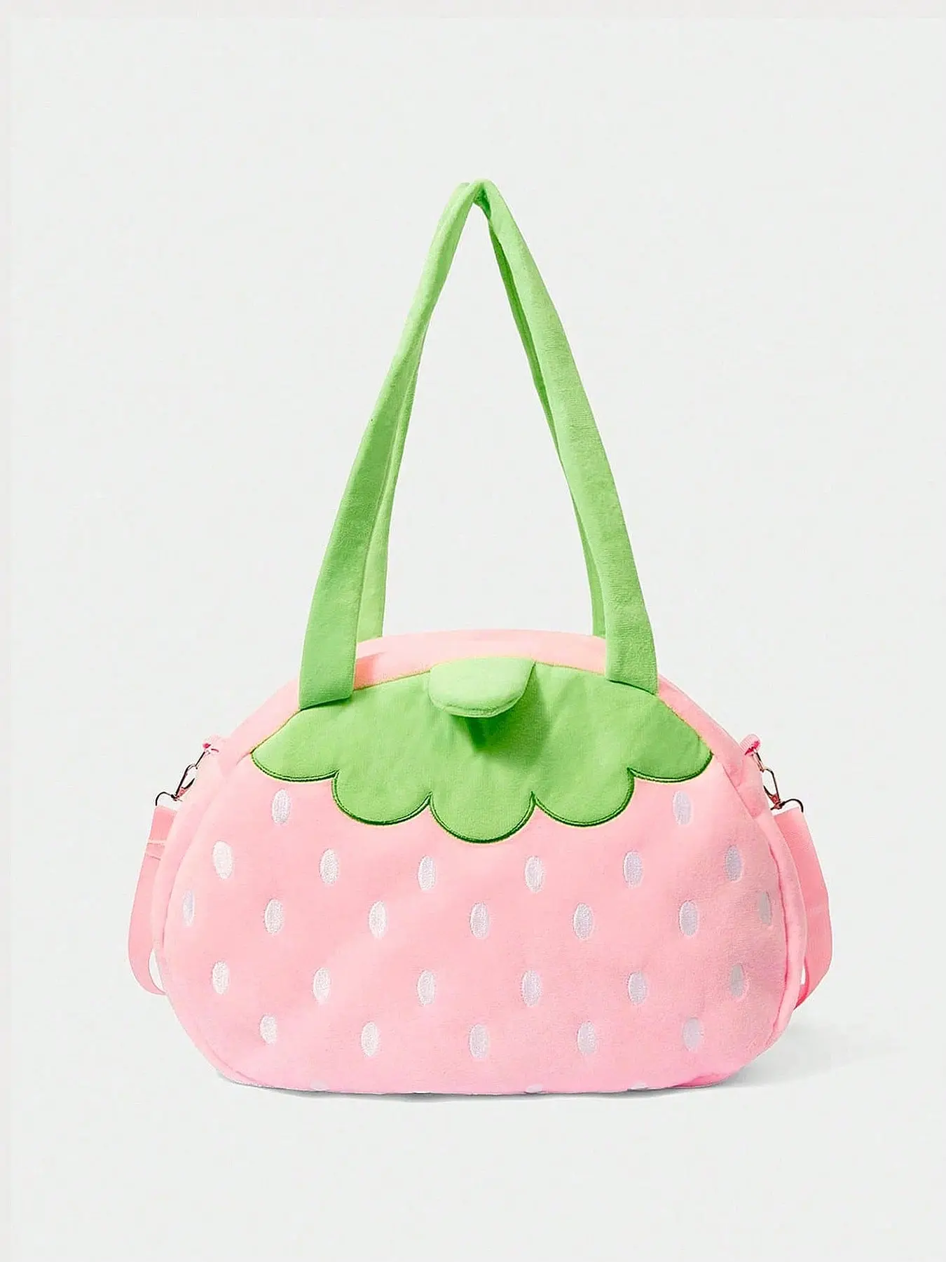 Sweet and adorable strawberry-shaped handbag, Flap Handbag, Cute Purse, featuring a niche design with a fashionable and stylish vibe. The detachable shoulder strap design offers a spacious capacity, perfect for holding tablets and documents