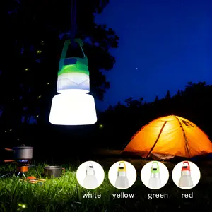 LED Outdoor Light Portable Spotlight with 4 Lighting Modes Tent Light Clip Hook for Camping Hiking Backpacking Fishing Batteries Included