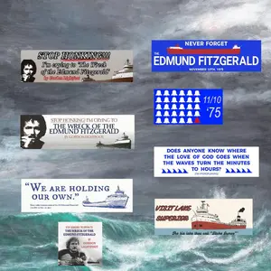 Stop Honking! I'm crying to 'The Wreck of the Edmund Fitzgerald' by Gordon Lightfoot Bumper Magnet