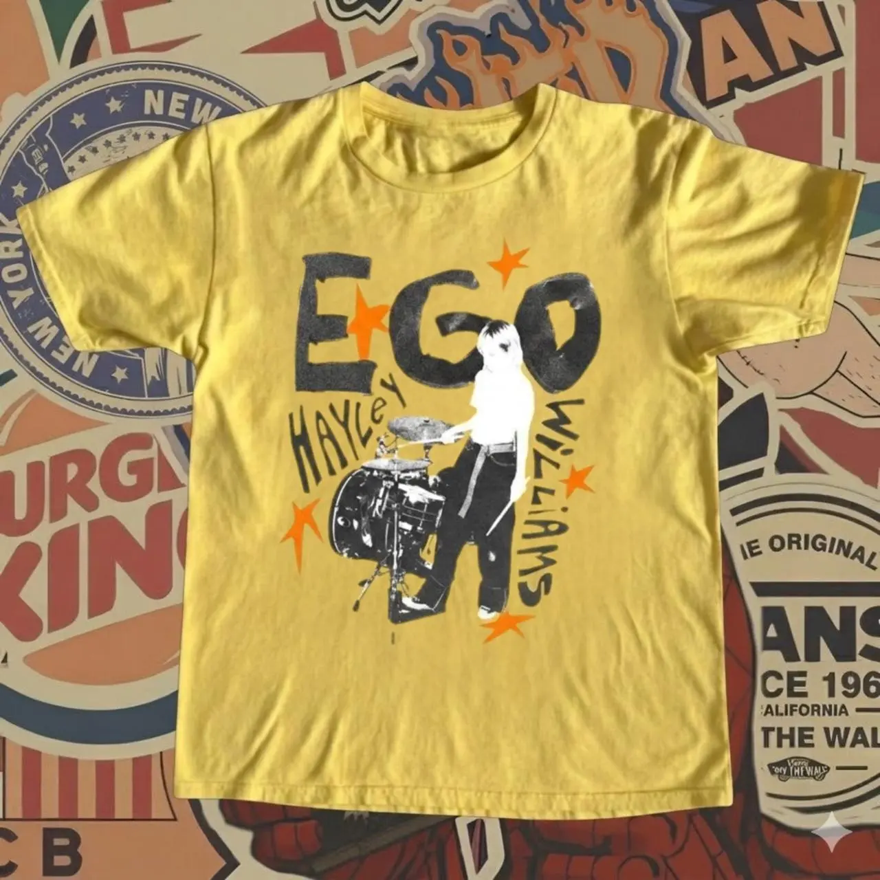 Hayley Williams yellow baby tee
