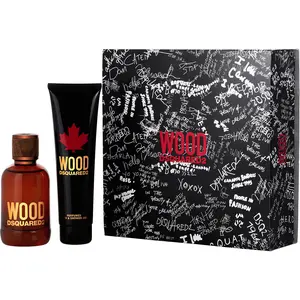 Dsquared2 Wood Set-Edt Spray 3.4 Oz & Bath And Shower Gel 5 Oz For Men