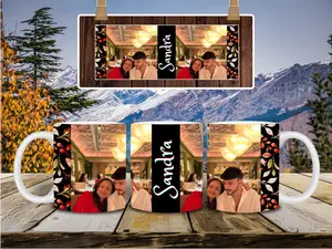 Custom Photo 16 oz Mug ceramic Cup, Stylish & Functional, Customized coffee mug, Coffee Lover, personalized mug, Photos and name on Mug