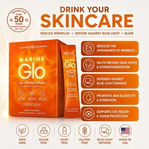 Marine Glo Collagen-Reduce Wrinkles, Defend Eyes & Skin Against Blue Light Damage - 30 Stick Packs