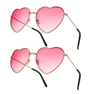Women Heart Sunglasses Pink Heart Shaped Party Glasses Fashion Street Style Ladies Heart Sunglasses UV Protection men eyewear Stylish Unisex glass retro oval sunglass camera dr stone polarized 250 clip Large Leopard Print Square Set oversized cozy glasses