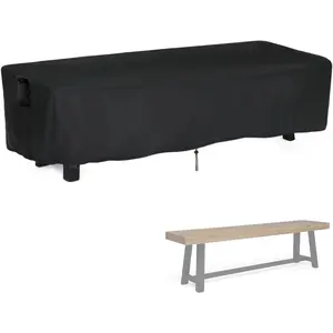 Outdoor Bench Cover Rectangle,  Bench Cover  Patio Bench Covers for Outdoor Furniture Long Chair Covers, 63" W x 15" D x 18" H