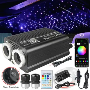 Twinkle Car Home Headliner Star Light kit Roof Ceiling atmosphere Light Fiber Optic 32W Dual Head Twinkle & Meteor 2-in-1 Lighting Lamp