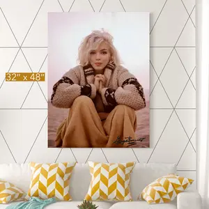 Marilyn Monroe Last Photo Canvas Wall Art – Santa Monica Beach Print