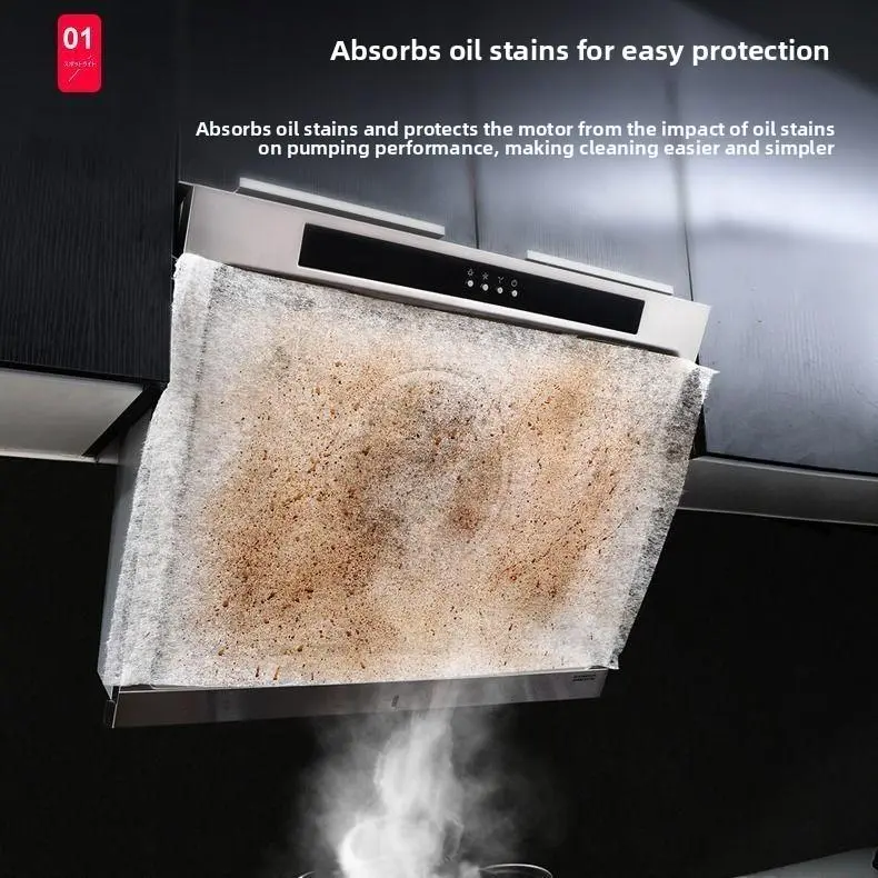 Kitchen Range Hood Oil Absorbent Paper, Oil Separator Sticker, Filter Mesh, Oil Protector Cover, Oil Absorbent Cloth