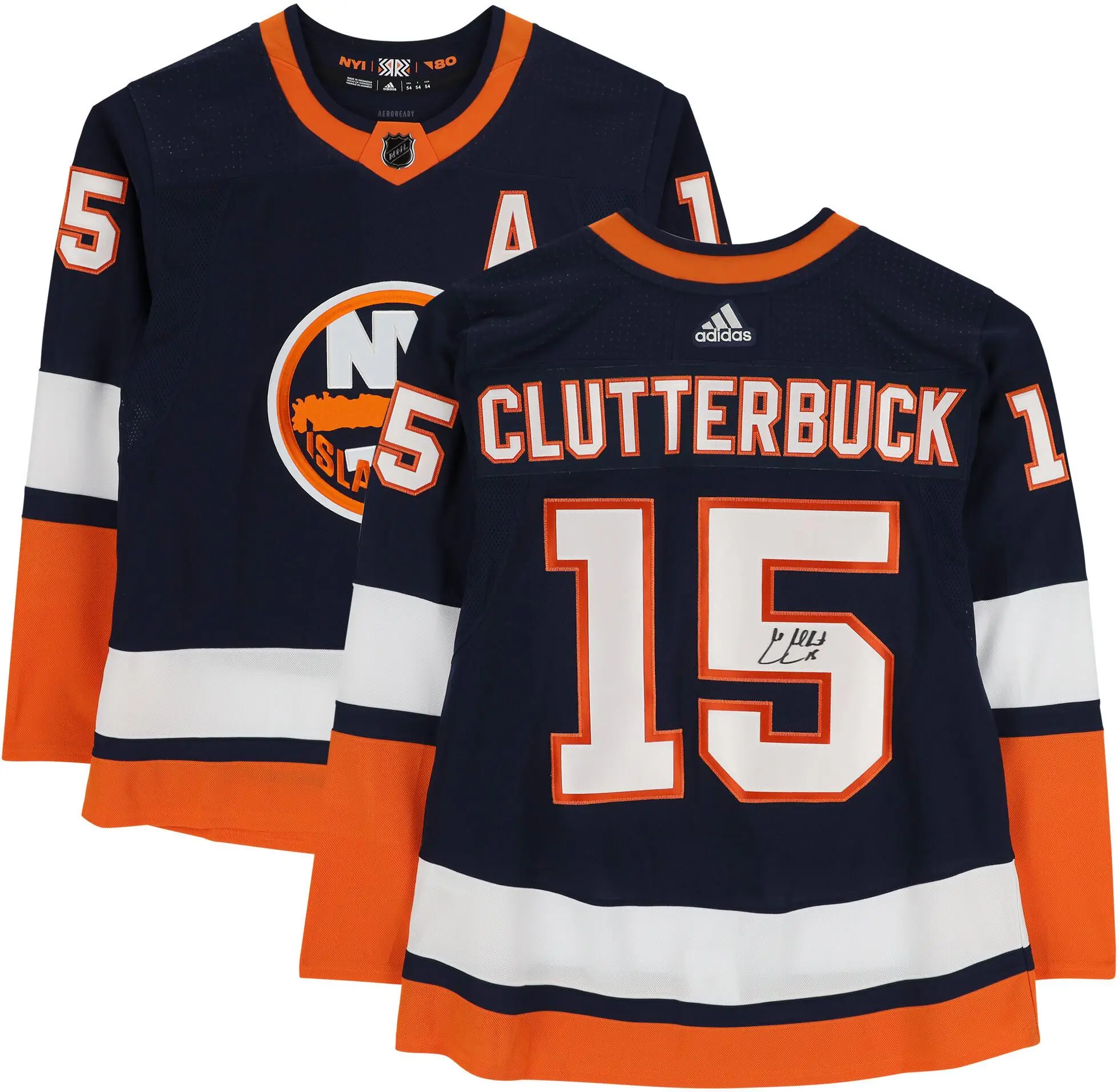 Cal Clutterbuck New York Islanders Autographed Adidas 2020 Reverse Retro Jersey - Fanatics Authentic Certified