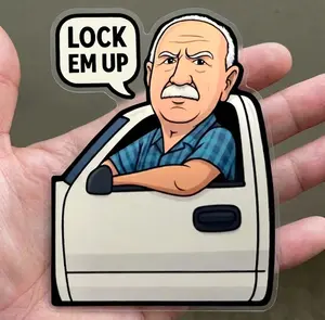 Lock Em Up Fishing Sticker, Trey Taylor Permission, Crewe Tractor Decal