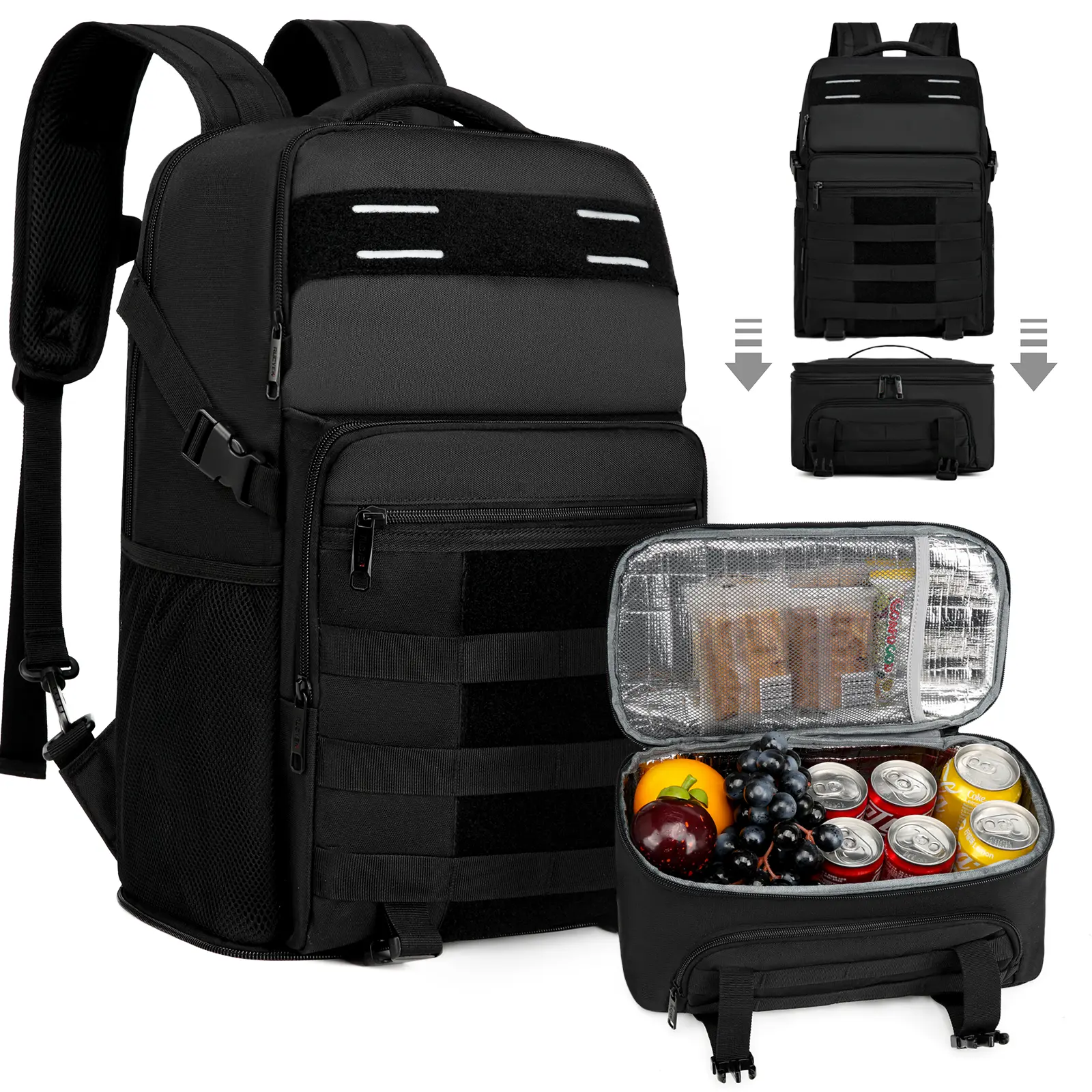 2-in-1 Commuter Backpack Fits 17-inch Laptop Ideal for Outdoor Daily Use Versatile Design for Commuting and Outdoor Activities