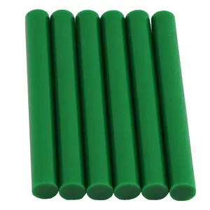 Color Stik 4" Full Size Green Hot Glue Sticks - 6 Pack