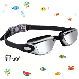 Sharkite 2-Pack Children's and Teen Swimming Goggles (Ages 3–15)–Anti-fog, UV-protective, leak-proof, full-coverage goggles with a comfortable, snug fit