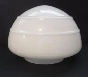 35611 Swirl White Opal Ceiling Shade