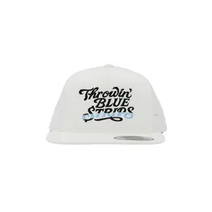 Throwin Blue Strips Embroidered Hat | Country Club Money Funny Hat, Year-Round Style, Easy to Wear, Easy Care, Machine Wash Safe
