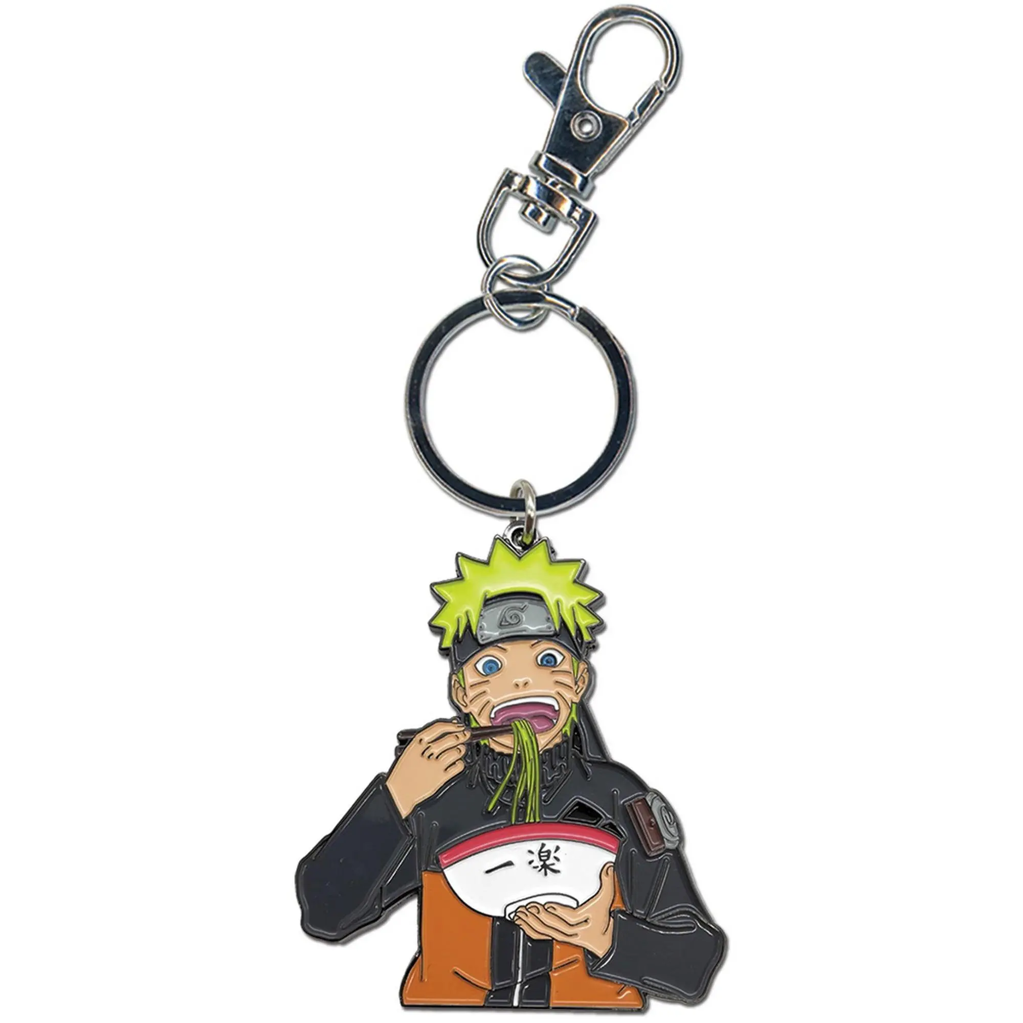 Naruto Shippuden - Naruto Eating Ramen Enamel Keychain