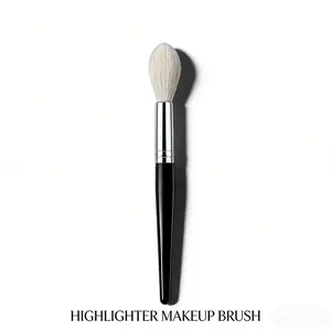 Flame Highlighter Brusher, Powder Blush Highlight Contour Sculpting Makeup Tool, 100% Goat Hair Tapered Makeup Brush, 1pcs