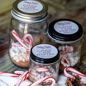 Boozy Babes Two Sisters Infusion Company Candy Cane Martini Infusion for Specialty Cocktails and Mocktails