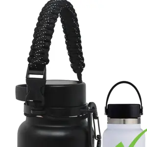 Handle Strap for Hydro Flask Wide Mouth Water Bottle, Fits 12oz 16oz 20oz 32oz 40oz 64oz. Durable accessories, carrier holder