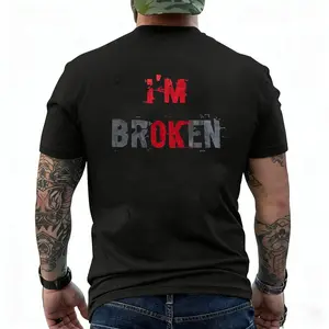 I'm Broken T-Shirt, I'm OK Sweatshirt, Edgy Aesthetic Hoodie, Mental Health Tee, Grunge Streetwear Top, Sad Boy Shirt, Emotional Graphic Tee