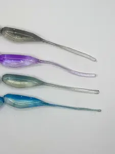 Shot Caller 2.5” Flat Tail Shad - Subtle Quiver for Realistic Movement, Versatile Rigging for Crappie Fishing, 16 Bait Packs per Pack