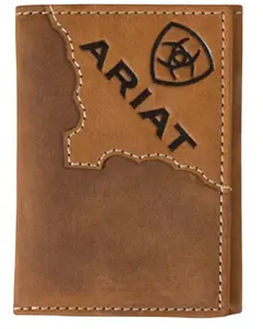 Ariat Men's Tri-Fold Two Tone Leather Wallet - A3552744