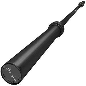 Soozier 7.2ft Barbell Bar, 2 Inch Weight Bar, 44 lbs with Rotating Sleeves and Non-Slip Knurling Grip, 1500lbs Weight Capacity for Weightlifting & Strength Training, Black